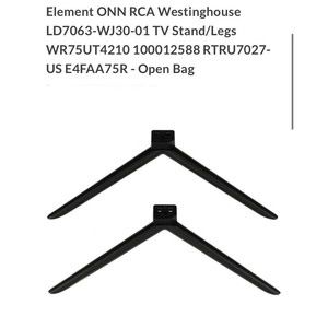 Element TV ONN RCA Westinghouse LD7063-WJ30-01 TV Stand/Legs